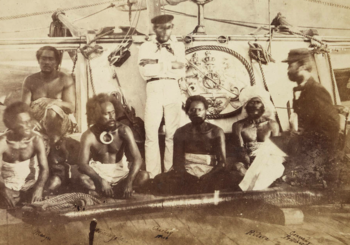 Ritova aboard Pelorus at Levuka1861